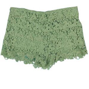 English Rose - Flower Pattern Lace Shorts Size Med
